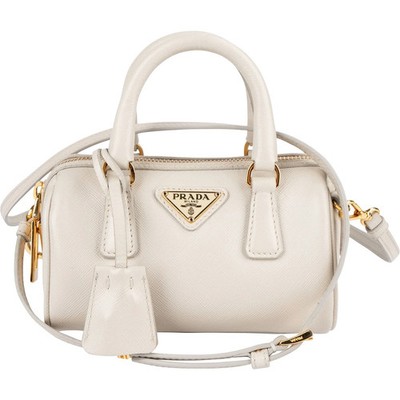 Prada Saffiano Leather Mini Bowling Crossbody Handbag Tasche