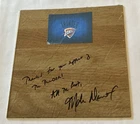 MARK DAIGNEAULT Oklahoma City  THUNDER Basketball Signed Vinyl Floor Tile 6 x 6
