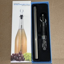 Chill, Seal and Pour your Wine~Chiller Stick~ Stainless Steel
