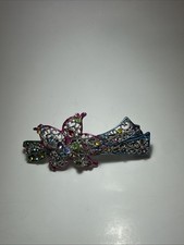 Unique Multicolor Rhinestone Hairpin Crystal Hair Clip Flower Barrette Hairgrip
