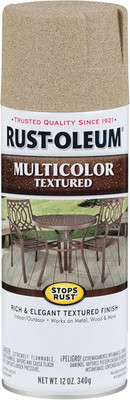 Rust-Oleum 223524 Stops Rust Multi-Color Textured Spray Paint, 12 Oz, Desert Bis
