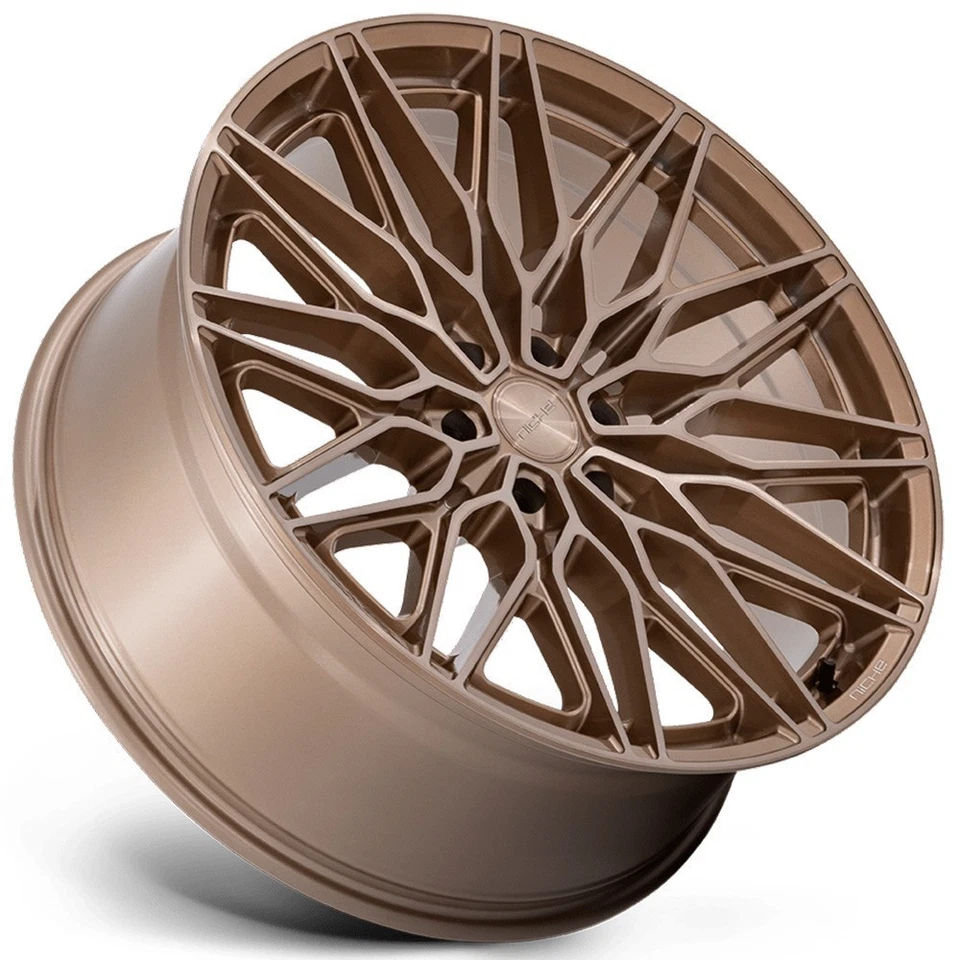 22x9.5" Niche Wheels NC278 Calabria 6 Platinum Bronze Rims (S04) Foto 2 de 3