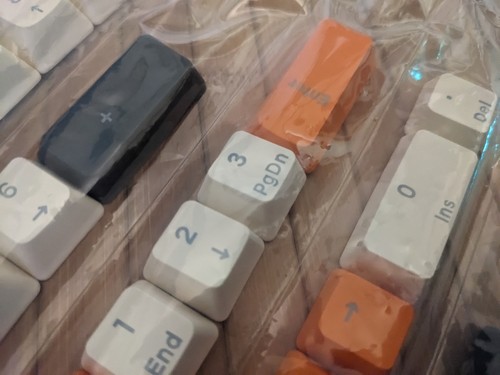 YMDK Double Shot 122 Dyed PBT Shine Through OEM Profile Keycap Carbon