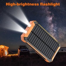 60000mAh Super Solar Power Bank Portable External Battery Wireless Fast Charging