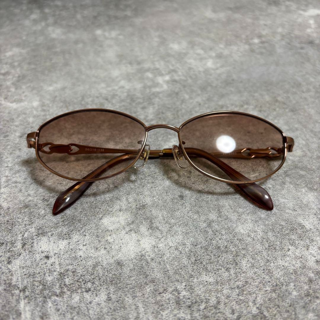 Rudolph Valentino Sunglasses, Brown, V Logo, 56□16-138, Rv  display picture 3
