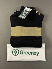 Lauren Ralph Lauren Maglione Dolcevita Donna Nero Oro Taglia P/S