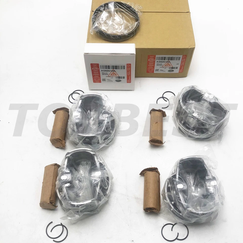 4 X KIT DE PISTONES Y ANILLOS AG9Z6108L para LAND ROVER DISCOVERY RANGE ROVER FORD 2.0T Foto 3 de 4