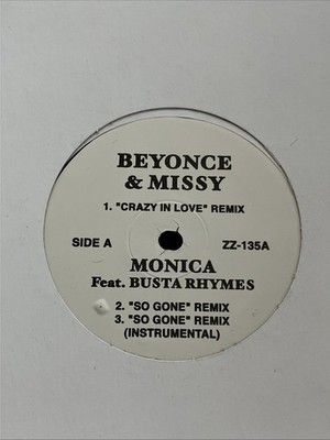 BEYONCÉ & MISSY- CRAZY IN LOVE Remixes FT.  Busta Thymes  Vinyl 12''
