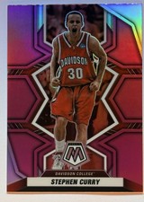 2022 Panini Chronicles Mosaic Draft Picks Stephen Curry Pink Holo #24 Parallel