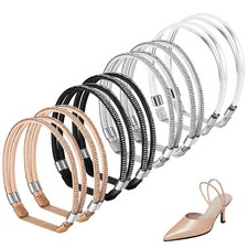 4 Pairs High Heels Shoe Straps, 4 Styles Rhinestone Shoe Lace For Heels Detachab