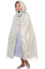 Girl Child Royal Princess Cape Silver