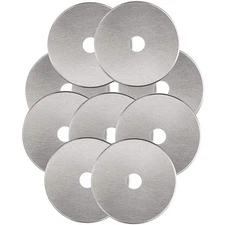 Rotary Cutter Blades 45mm 10 Pack by KISSWILL Fits Fiskars Olfa Martelli