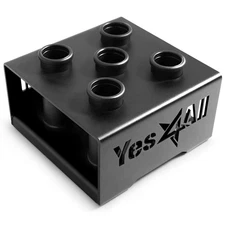 Yes4All Barbell Holder: Vertical 5 Bar Storage Rack for Olympic Bars, Heavy-Duty