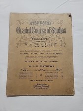 Antique 1892 Standard Graded Course Of Studies For the Piano Forte In ten grades