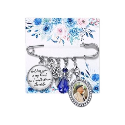 Alloy Brooch Holder Photo Frame for Long Term Jewelry Wear Daily Easy to Use