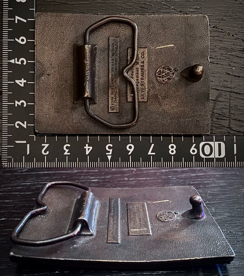 Levi's Belt Buckle LEVI STRAUSS & Co70s 1976 Vintage JAPAN