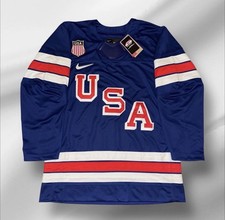 Nike USA Hockey Official Licensed Royal Blue Jersey Hockey Team Apparel Medium