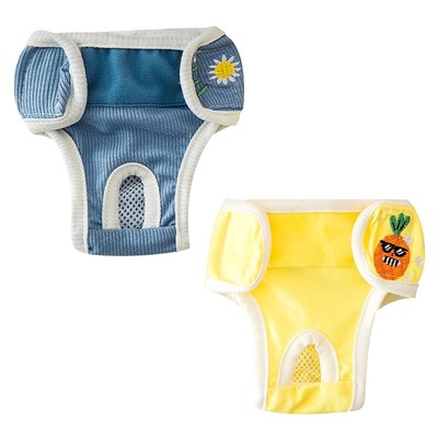 Reusable Dog Diaper for Female Dogs Washable Soft Doggie Diapers Size Adjustable