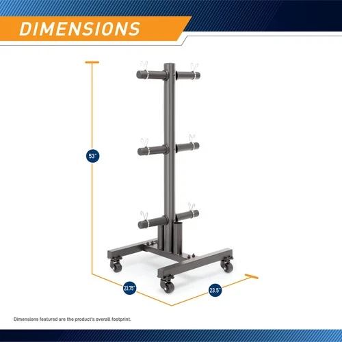 Marcy Olympic Weight Plate Tree and Bar Holder - Thumbnail 3