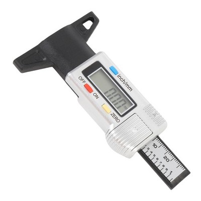 Tire Tread Depth Gauge Zero Reset Support Tire Tread Depth Measuring Tool H WVCM