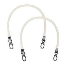 2 Pcs Braided Purse Strap, 25.6 Inch for Handbag Tote Making  Beige 
