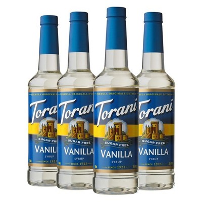 Sugar Free Vanilla Syrup Pack - 25.4oz x 4