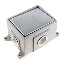 WIREMOLD WALKER 880CS1-1 OMNIBOX SERIES SINGLE-GANG CAST IRON DEEP FLOOR BOX