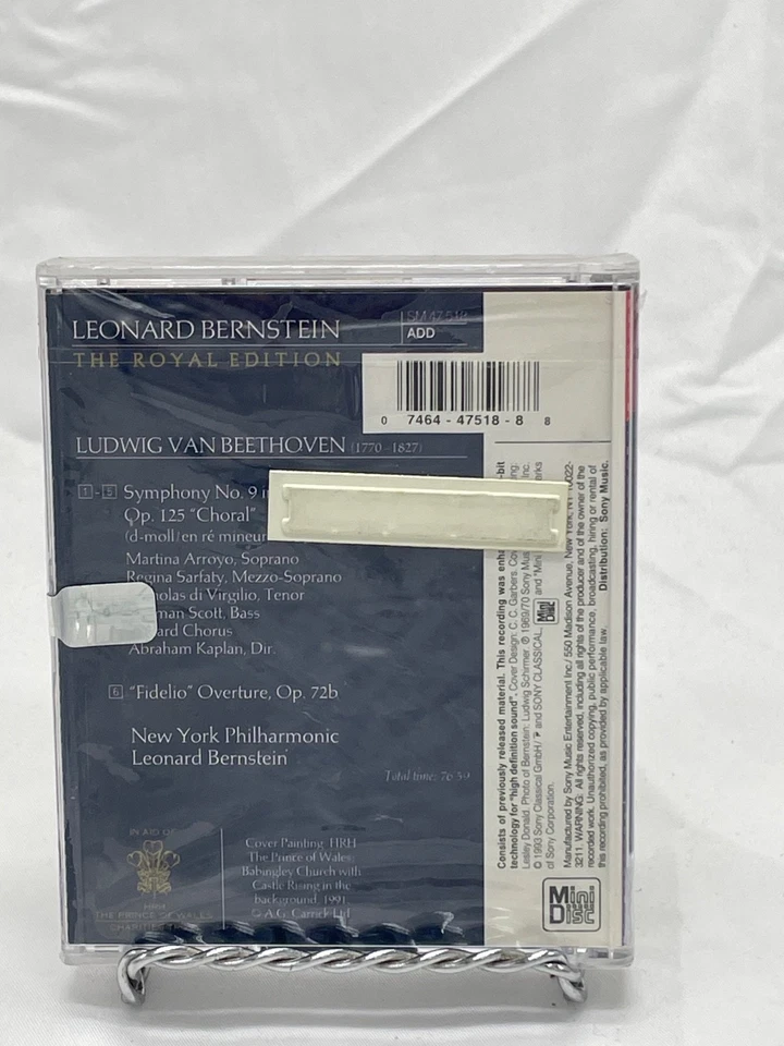 MiniDisc Leonard Bernstein Royal Edition BEETHOVEN: Symphony No. 9 “Choral” - Image 2 of 4