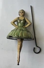 Vintage Genuine 1930s Louis Marx Tin Plate Ballerina Spinning Top Gyroscope Toy