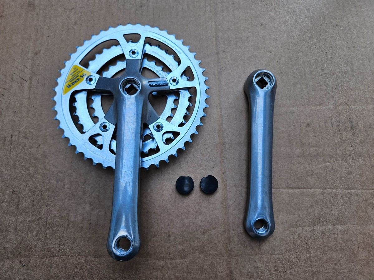 Shimano Exage 400LX BioPace Triple Crankset 175mm 48/38/28 FC-M400