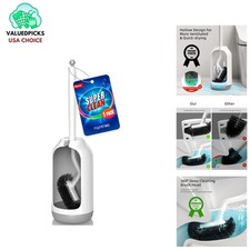 Stylish Toilet Bowl Brush Set - Ergonomic Handle  Efficient Cleaning Bristles