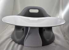 Upseat Baby Floor Seat Booster Chair w/ Removable Tray Meals Upright Posture