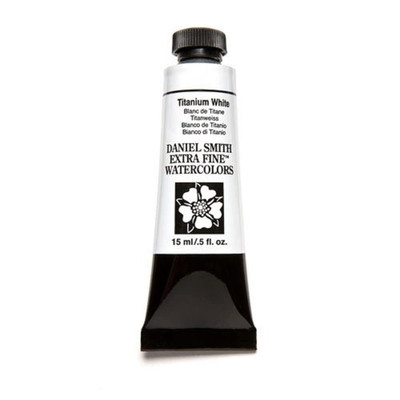 Daniel Smith Titanium White Watercolor 0.5 Fl Oz Artist Paint for Highlights