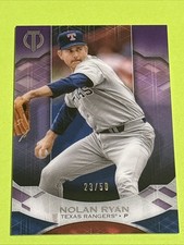 2019 Topps Tribute Nolan Ryan #18 Purple /50! Rangers HOF Pitcher Nice card