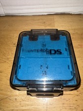 Nintendo DS Clear Square 16-in-1 Game Card Carry Case Cartridge Holder Box Blue