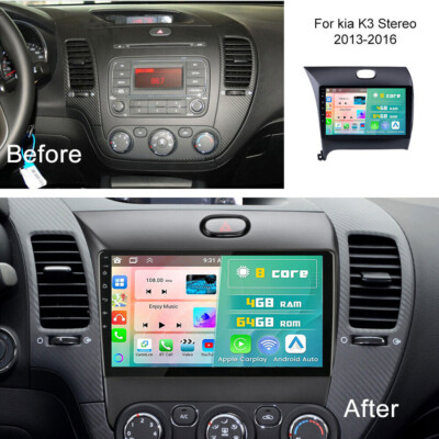 Android 13 4G+64G For Kia Cerato K3 Forte 2013-2016 Car Stereo Radio Player GPS
