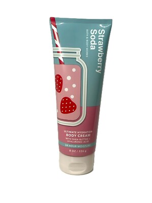 Strawberry Soda Ultra Shea Cream Bath Body Works 8oz sweet summer bubbly fruity