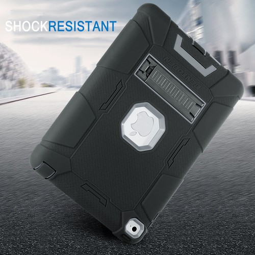 Military Shockproof Heavy Duty Rubber Hybrid Stand Case Cover For iPad Air2 9.7" - Picture 8 of 115