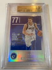 2018 Chronicles LUKA DONCIC Purple Rookie RC Mavericks #/49 BGS 9.5 True Gem