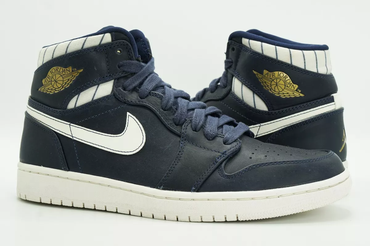 Air jordan shop 1 navy gold