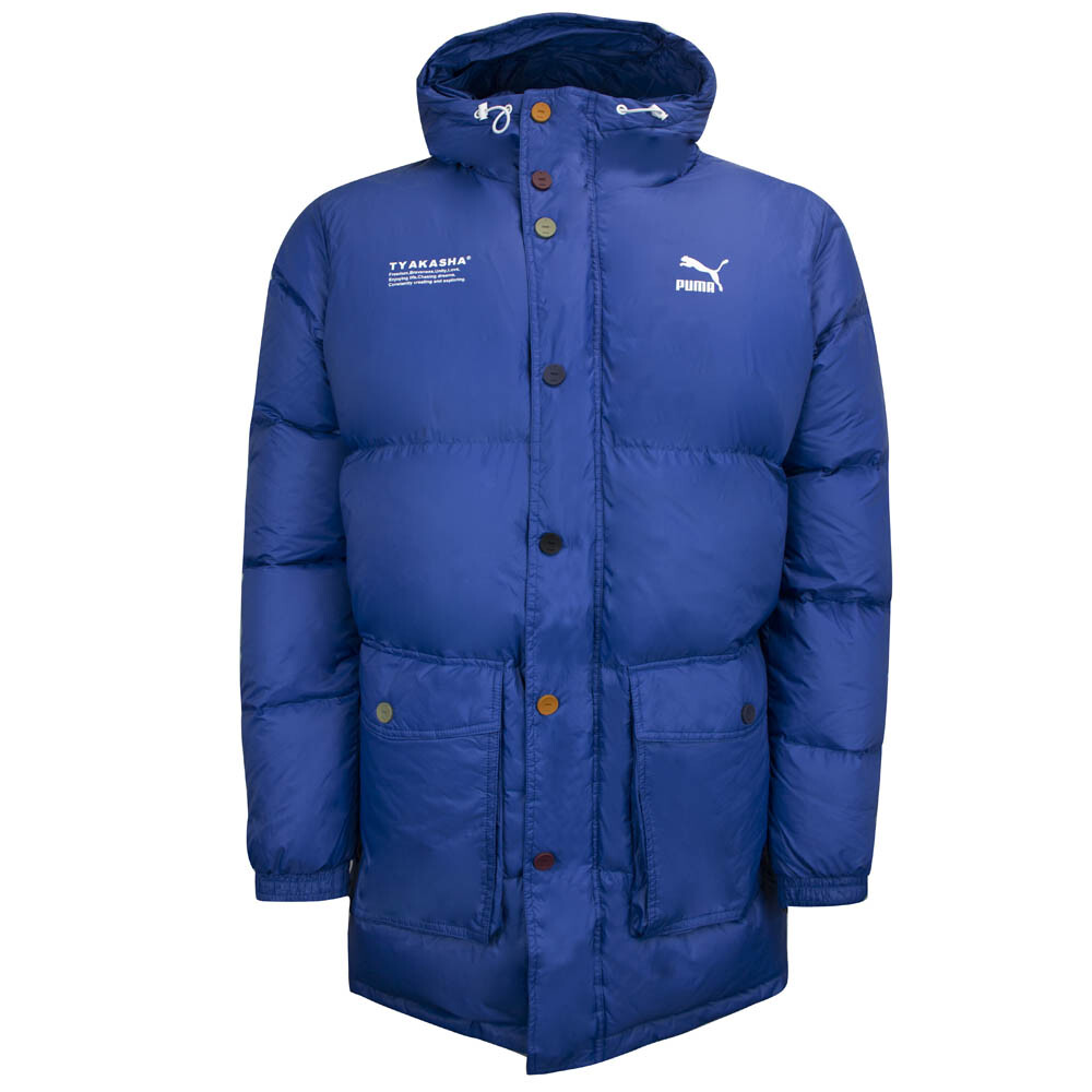 Puma x TYAKASHA Mens Blue Padded Coat | eBay UK