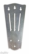 Stainless Steel "Slotted" Tailpiece for 3-string Cigar Box Guitars - Made in USA