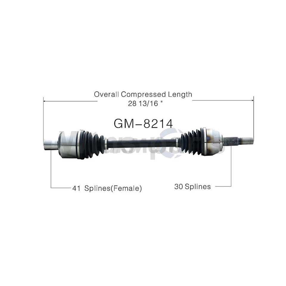 KIT DE COJINETE DE RUEDA Y EJE CV 4X PARA CHEVROLET CORVETTE 2006-2007 TRAKMOTIVE WJB Foto 2 de 4