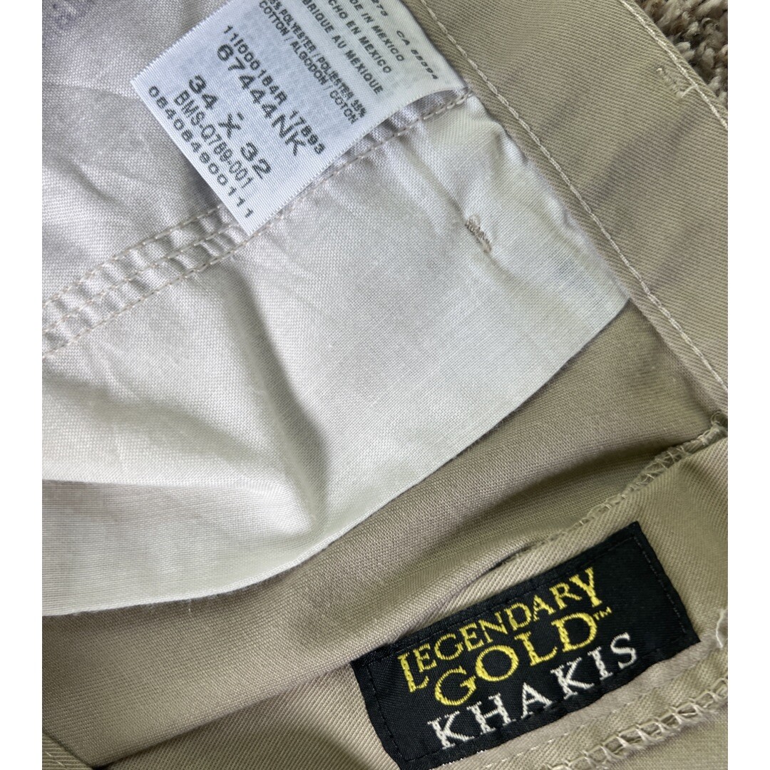 LEGENDARY GOLD KHAKIS Men's Size 33 X 31Tan Khaki Pants Flat Front Chino eBay