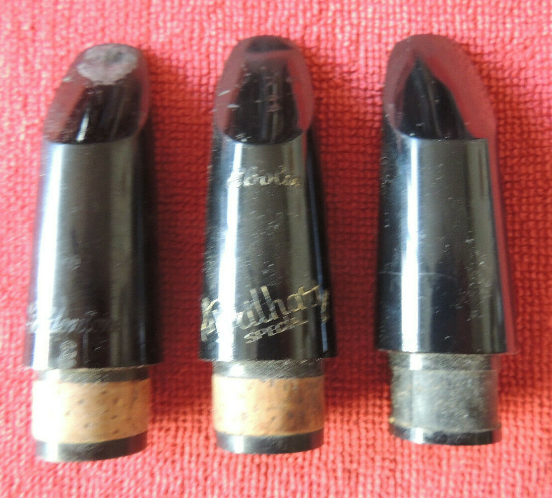 3 Bb Mouthpieces Ebolin Brilhart Special Goldentone 2 No