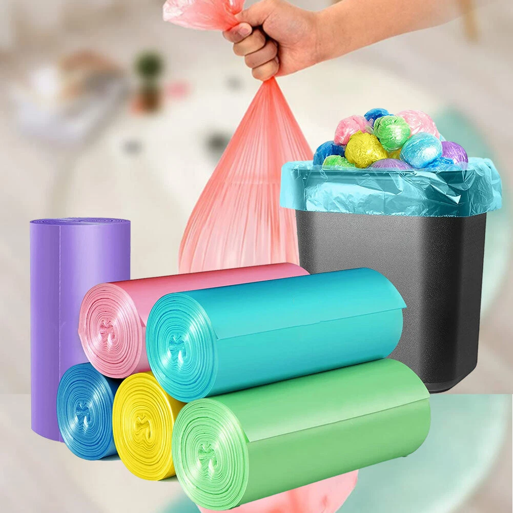 Total 4 Gallon Bathroom Small Trash Bags, Disposable Thin Trash