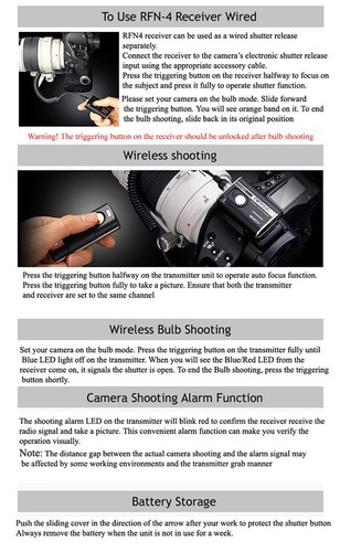 SMDV Wireless Shutter Release Remote [RFN4 RF-903] f/ DSLR SLR Body Camera - Picture 13 of 17