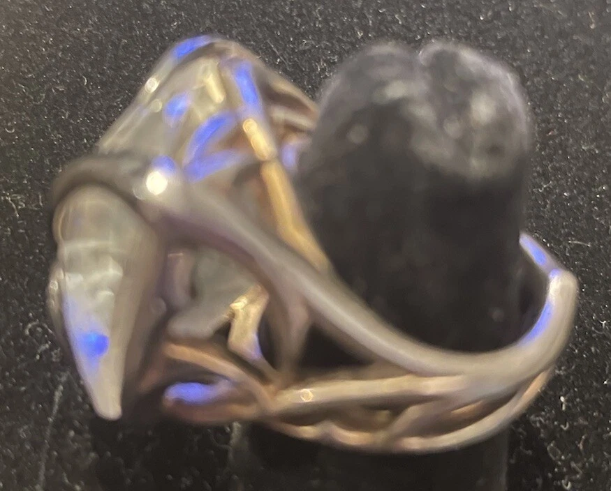 RARO Anillo Stephen Webster Plata Esterlina .925 Espina Envoltura Cuarzo Cristal S 7.75 Foto 4 de 4