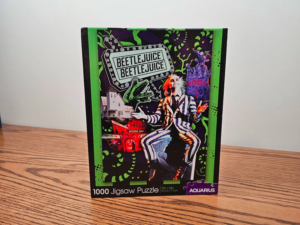 Póster de la película Acuario Beetlejuice 1000 piezas rompecabezas completo Foto 3 de 4