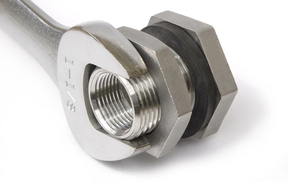 1" Stainless Steel Bulkhead Fitting - Tank Adapter - Storage Tank Bulkhead SS316 - Image 3 of 4